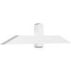 5/12 Pitch Eugene Smooth Gable Bracket, PVC GBW072X15X0406EUG00PVC