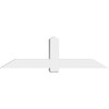 7/12 Pitch Eugene Smooth Gable Bracket, PVC GBW072X21X0606EUG00PVC