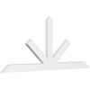 10/12 Pitch Saratoga Smooth Gable Bracket, PVC GBW072X30X0204SAR00PVC