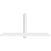 11/12 Pitch Eugene Smooth Gable Bracket, PVC GBW072X33X0404EUG00PVC