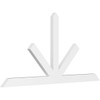 12/12 Pitch Saratoga Smooth Gable Bracket, PVC GBW072X36X0204SAR00PVC