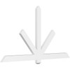 13/12 Pitch Kennewick Smooth Gable Bracket, PVC GBW072X39X0204KEN00PVC