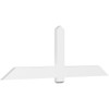 8/12 Pitch Eugene Smooth Gable Bracket, PVC GBW084X28X0206EUG00PVC