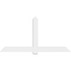 12/12 Pitch Eugene Smooth Gable Bracket, PVC GBW084X42X0206EUG00PVC