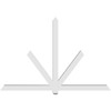 16/12 Pitch Kennewick Smooth Gable Bracket, PVC GBW084X56X0404KEN00PVC
