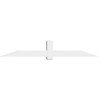 4/12 Pitch Eugene Smooth Gable Bracket, PVC GBW096X16X0606EUG00PVC