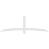 8/12 Pitch Bellingham Smooth Gable Bracket, PVC GBW096X32X0404BEL00PVC