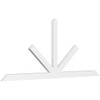 10/12 Pitch Saratoga Smooth Gable Bracket, PVC GBW096X40X0204SAR00PVC