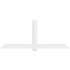 10/12 Pitch Eugene Smooth Gable Bracket, PVC GBW096X40X0206EUG00PVC