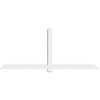 10/12 Pitch Eugene Smooth Gable Bracket, PVC GBW096X40X0404EUG00PVC