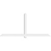 11/12 Pitch Eugene Smooth Gable Bracket, PVC GBW096X44X0404EUG00PVC