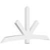 12/12 Pitch Alberta Smooth Gable Bracket, PVC GBW096X48X0406ALB00PVC