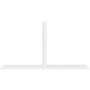 13/12 Pitch Portland Smooth Gable Bracket, PVC GBW096X52X0404POR00PVC