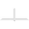 10/12 Pitch Eugene Smooth Gable Bracket, PVC GBW108X45X0606EUG00PVC