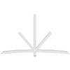 14/12 Pitch Alberta Smooth Gable Bracket, PVC GBW108X63X0404ALB00PVC