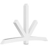 14/12 Pitch Alberta Smooth Gable Bracket, PVC GBW108X63X0606ALB00PVC