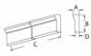 192"W x 5 1/2"H x 1 1/4"D Molding - Chair Rail MLD236-16 by Fypon