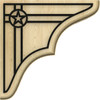 Ekena Millwork - BKTW02X08X08STAUBLMA