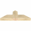 9/12 Pitch Portland Rough Sawn Timber Gable Bracket GBW036X13X0406POR00RDF