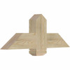 9/12 Pitch Eugene Rough Sawn Timber Gable Bracket GBW036X13X0406EUG00RDF