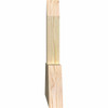 11/12 Pitch Portland Rough Sawn Timber Gable Bracket GBW036X16X0206POR00RDF
