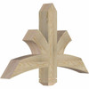 15/12 Pitch Davenport Rough Sawn Timber Gable Bracket GBW036X23X0404DAV00RDF