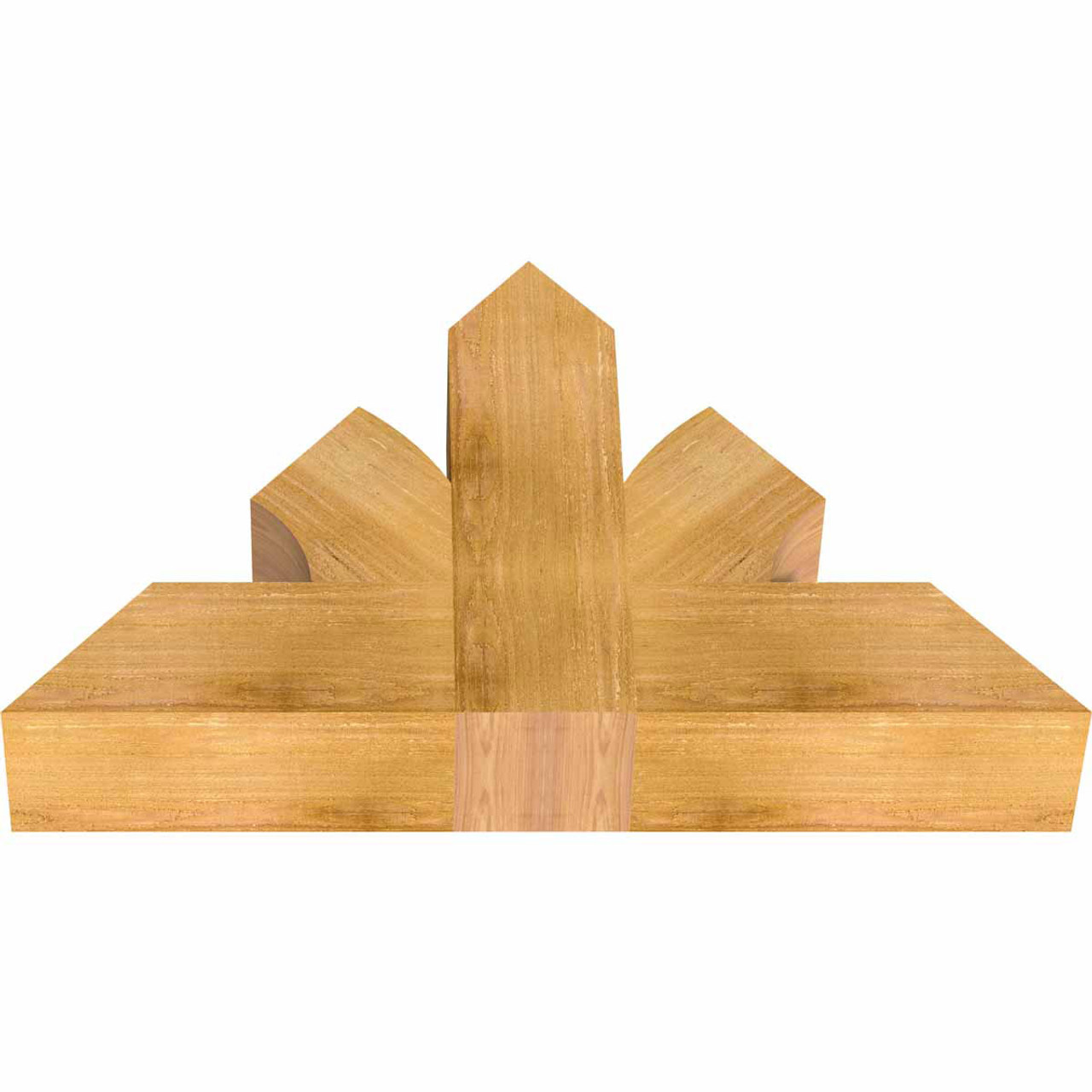 15/12 Pitch Richland Rough Sawn Timber Gable Bracket GBW036X23X0606RIC00RWR