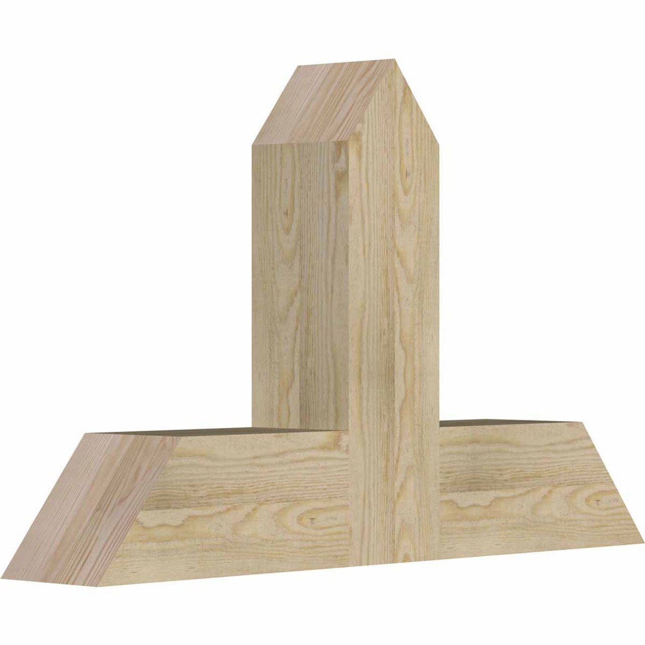 15/12 Pitch Portland Rough Sawn Timber Gable Bracket GBW036X23X0606POR00RDF