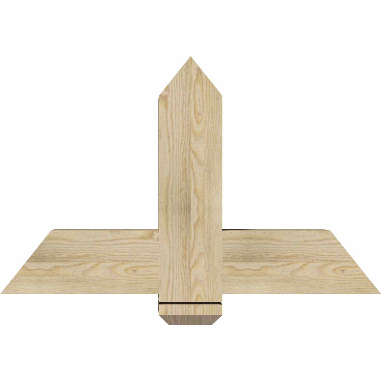 15/12 Pitch Eugene Rough Sawn Timber Gable Bracket GBW036X23X0606EUG00RDF