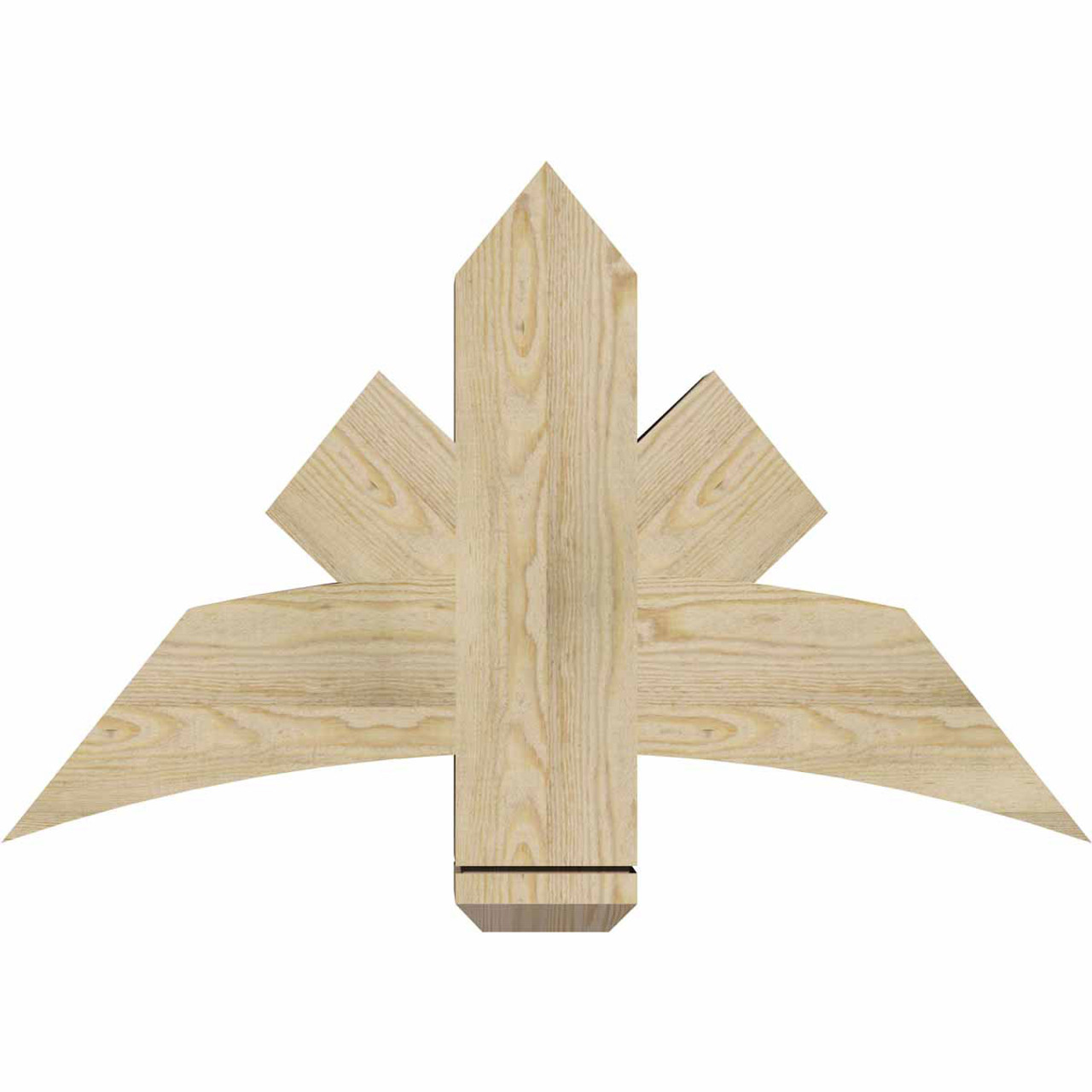 15/12 Pitch Alberta Rough Sawn Timber Gable Bracket GBW036X23X0606ALB00RDF