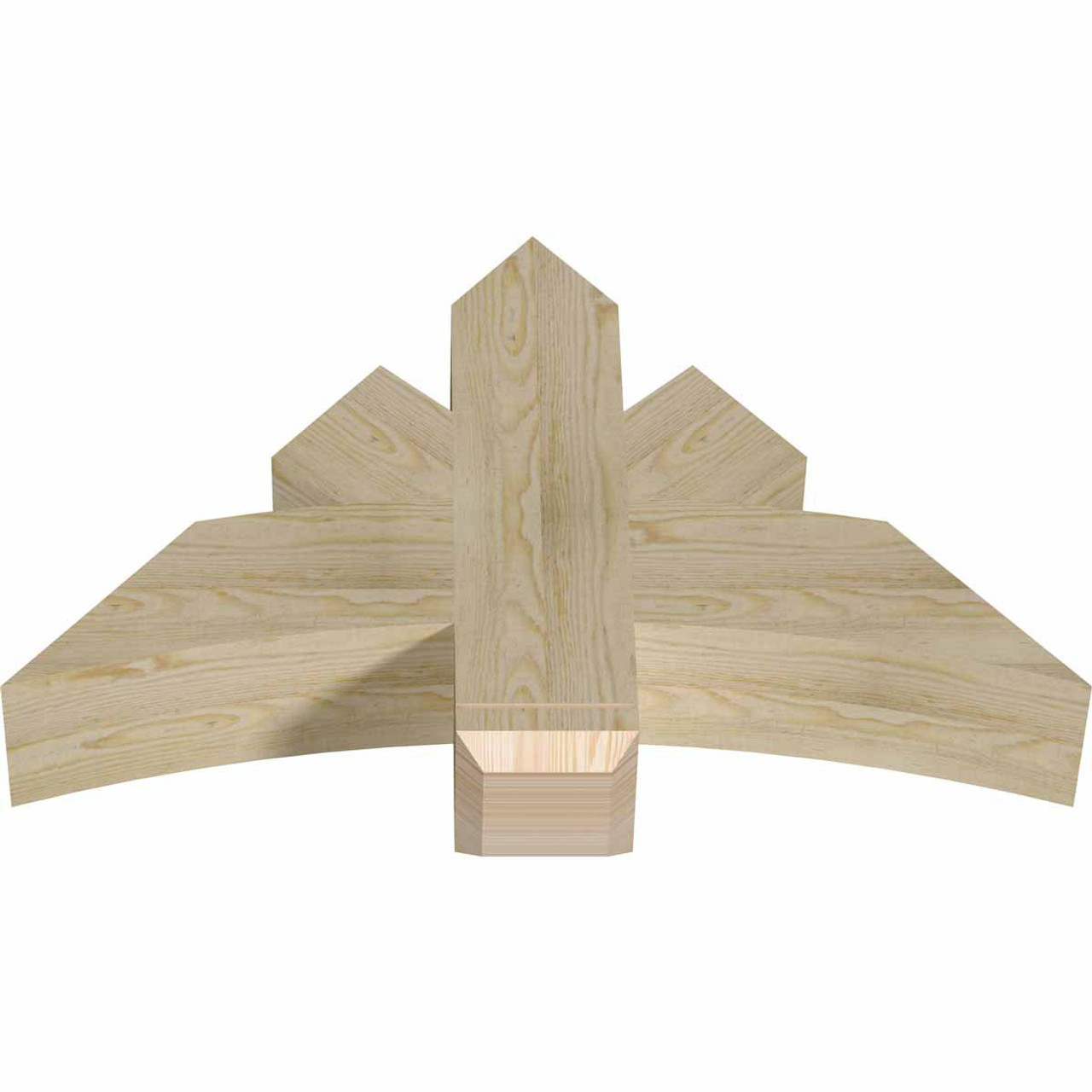 15/12 Pitch Alberta Rough Sawn Timber Gable Bracket GBW036X23X0606ALB00RDF