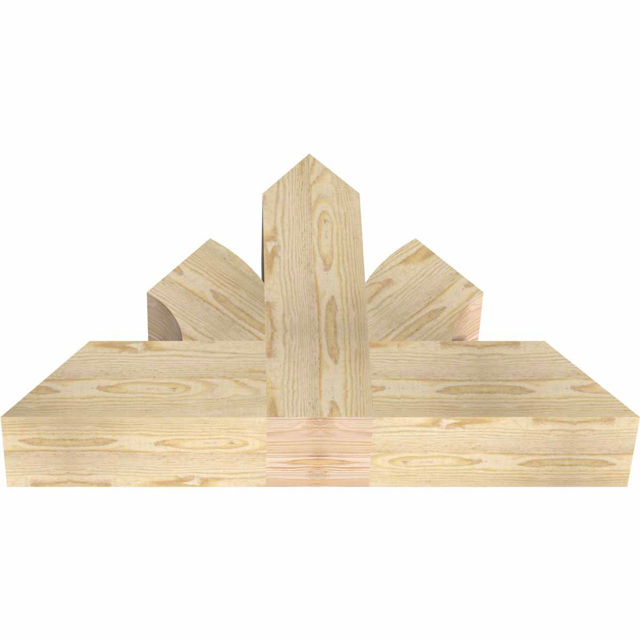 15/12 Pitch Richland Rough Sawn Timber Gable Bracket GBW036X23X0606RIC00RDF