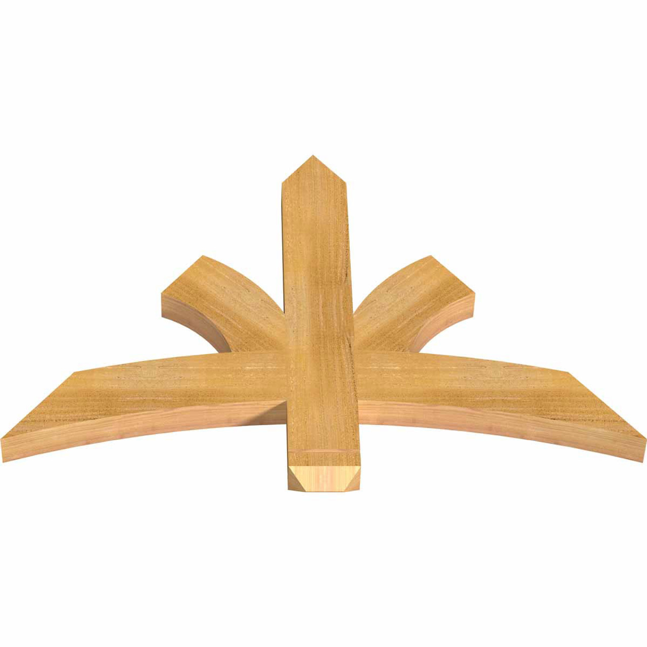 16/12 Pitch Davenport Rough Sawn Timber Gable Bracket GBW036X24X0204DAV00RWR