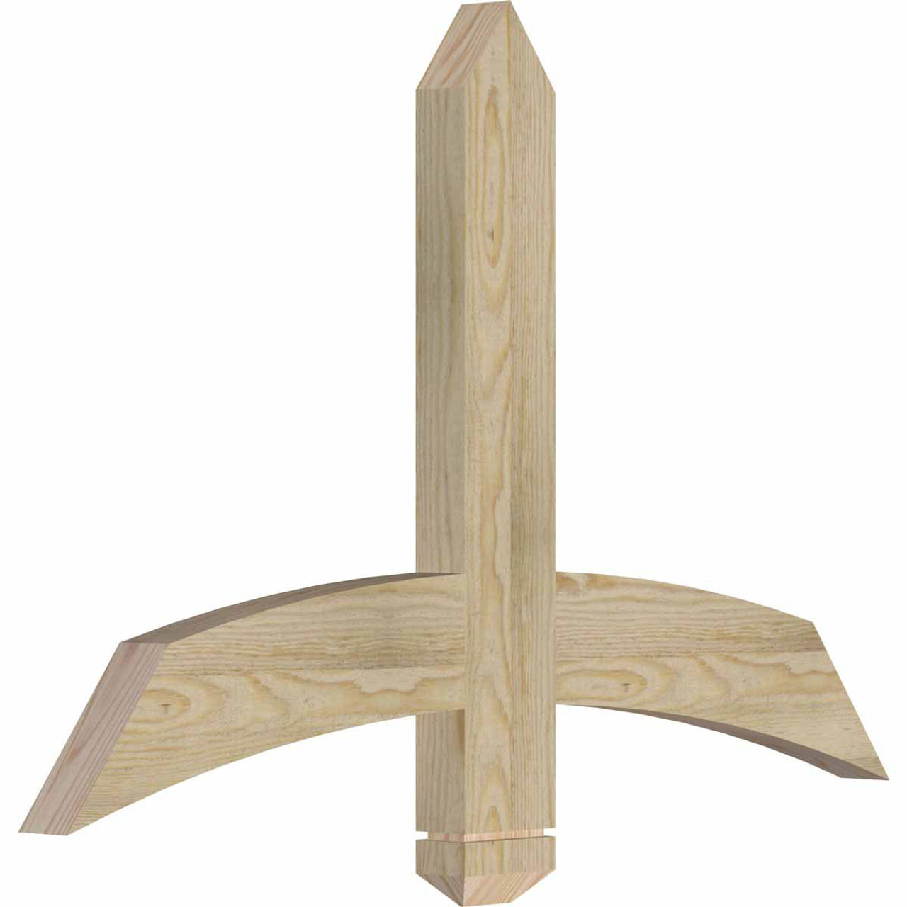 16/12 Pitch Bellingham Rough Sawn Timber Gable Bracket GBW036X24X0204BEL00RDF