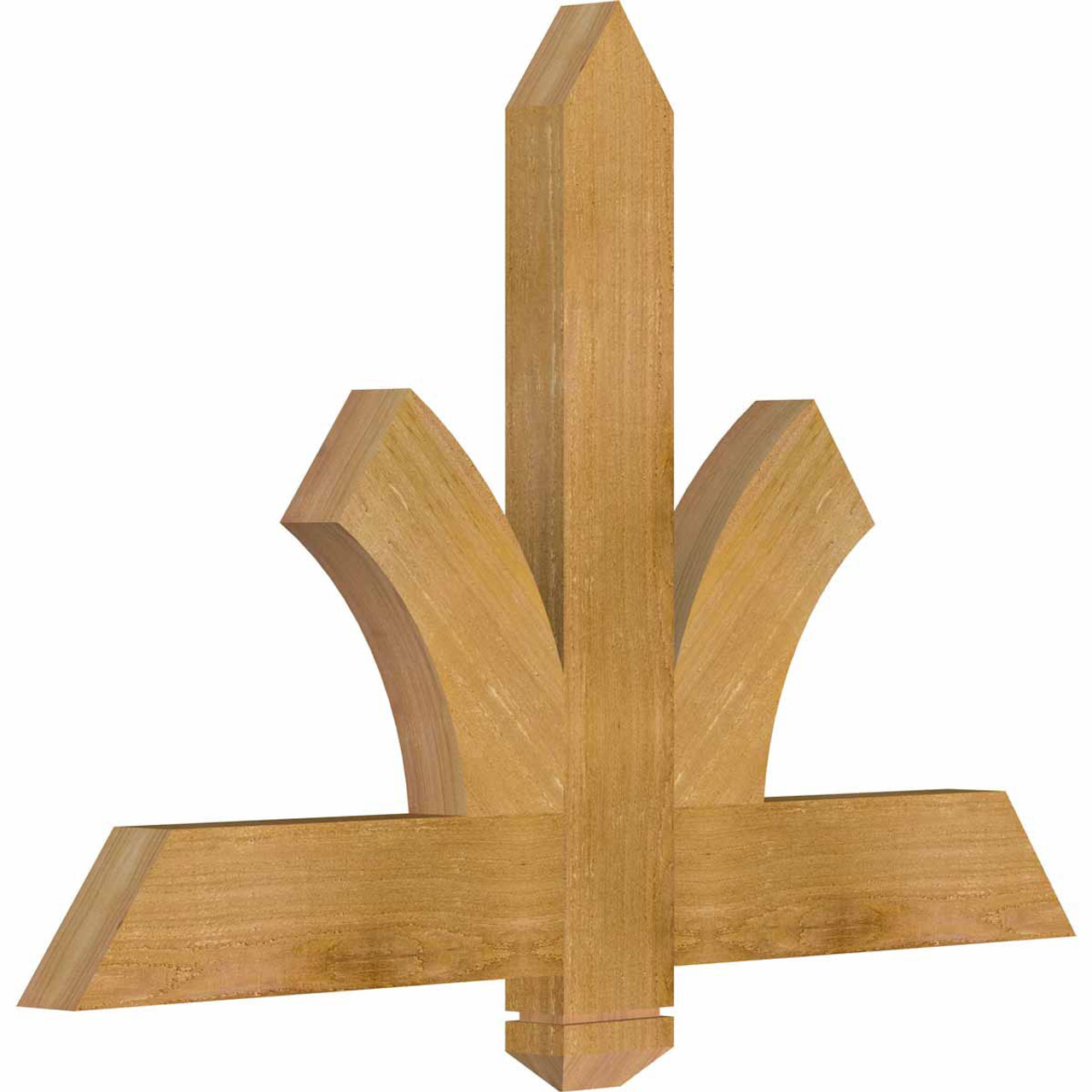 16/12 Pitch Redmond Rough Sawn Timber Gable Bracket GBW036X24X0204RED00RWR