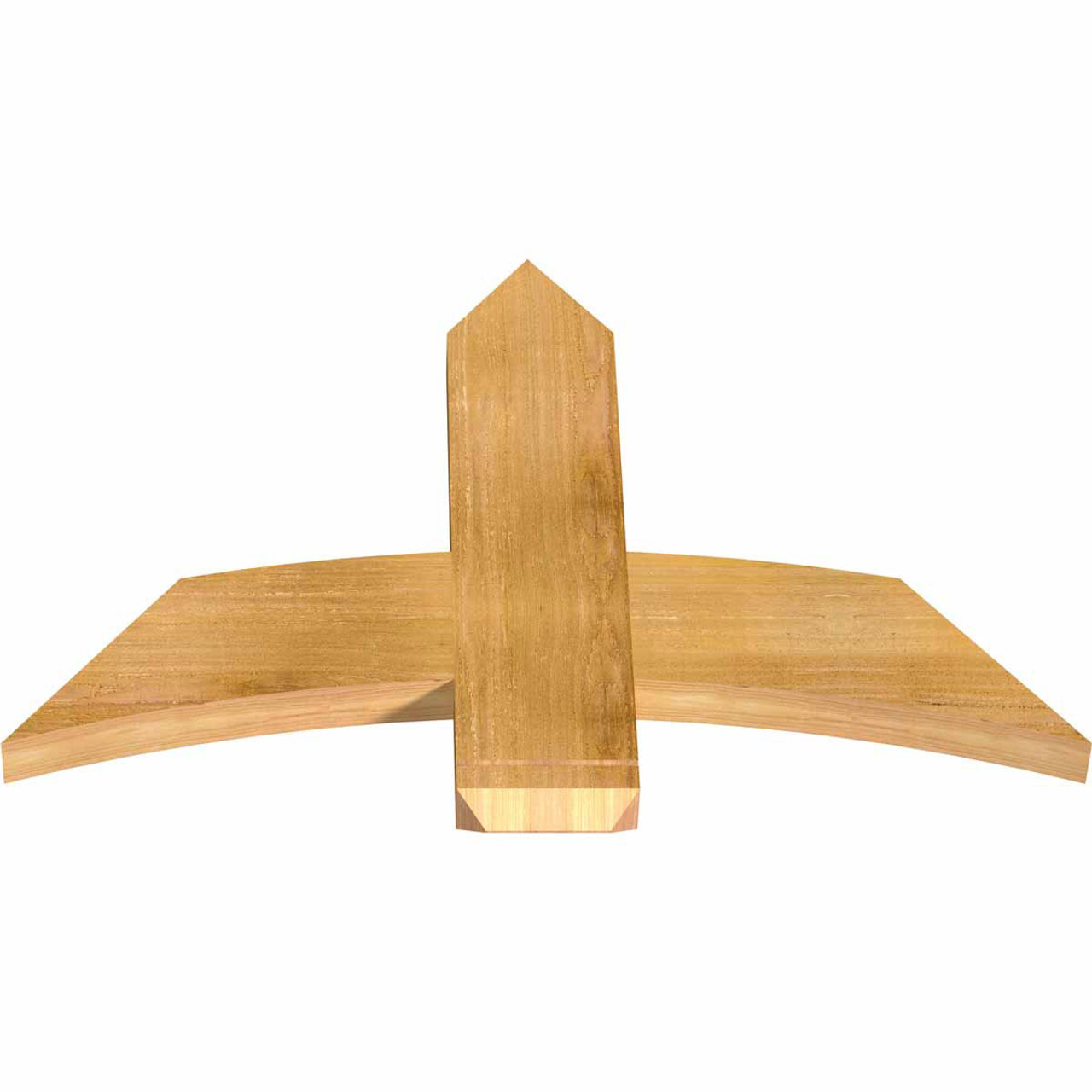 16/12 Pitch Bellingham Rough Sawn Timber Gable Bracket GBW036X24X0206BEL00RWR