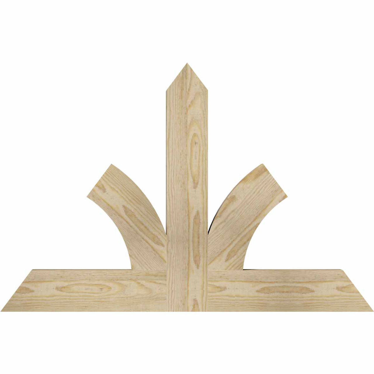 16/12 Pitch Richland Rough Sawn Timber Gable Bracket GBW036X24X0204RIC00RDF