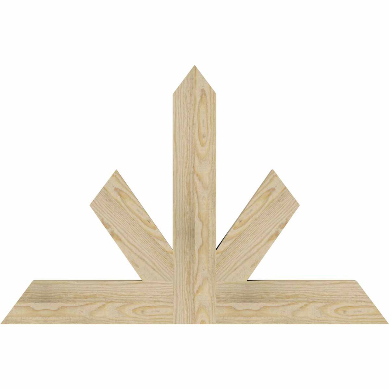 16/12 Pitch Saratoga Rough Sawn Timber Gable Bracket GBW036X24X0204SAR00RDF