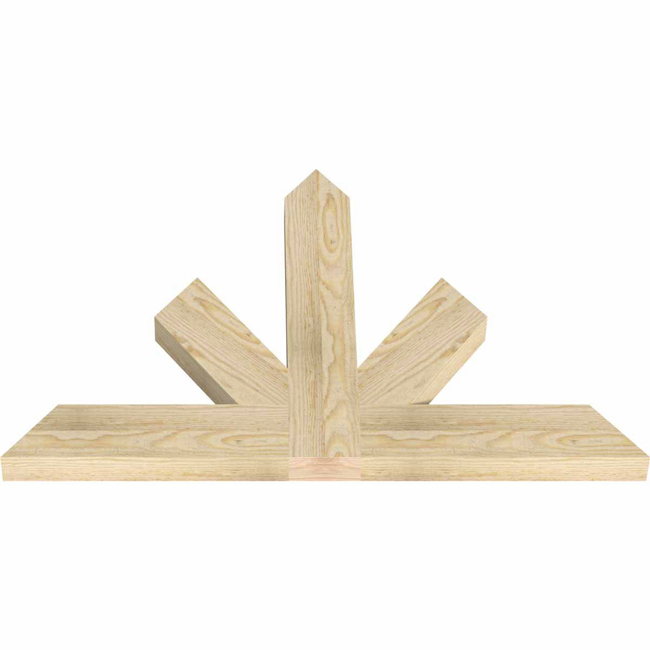 16/12 Pitch Saratoga Rough Sawn Timber Gable Bracket GBW036X24X0204SAR00RDF