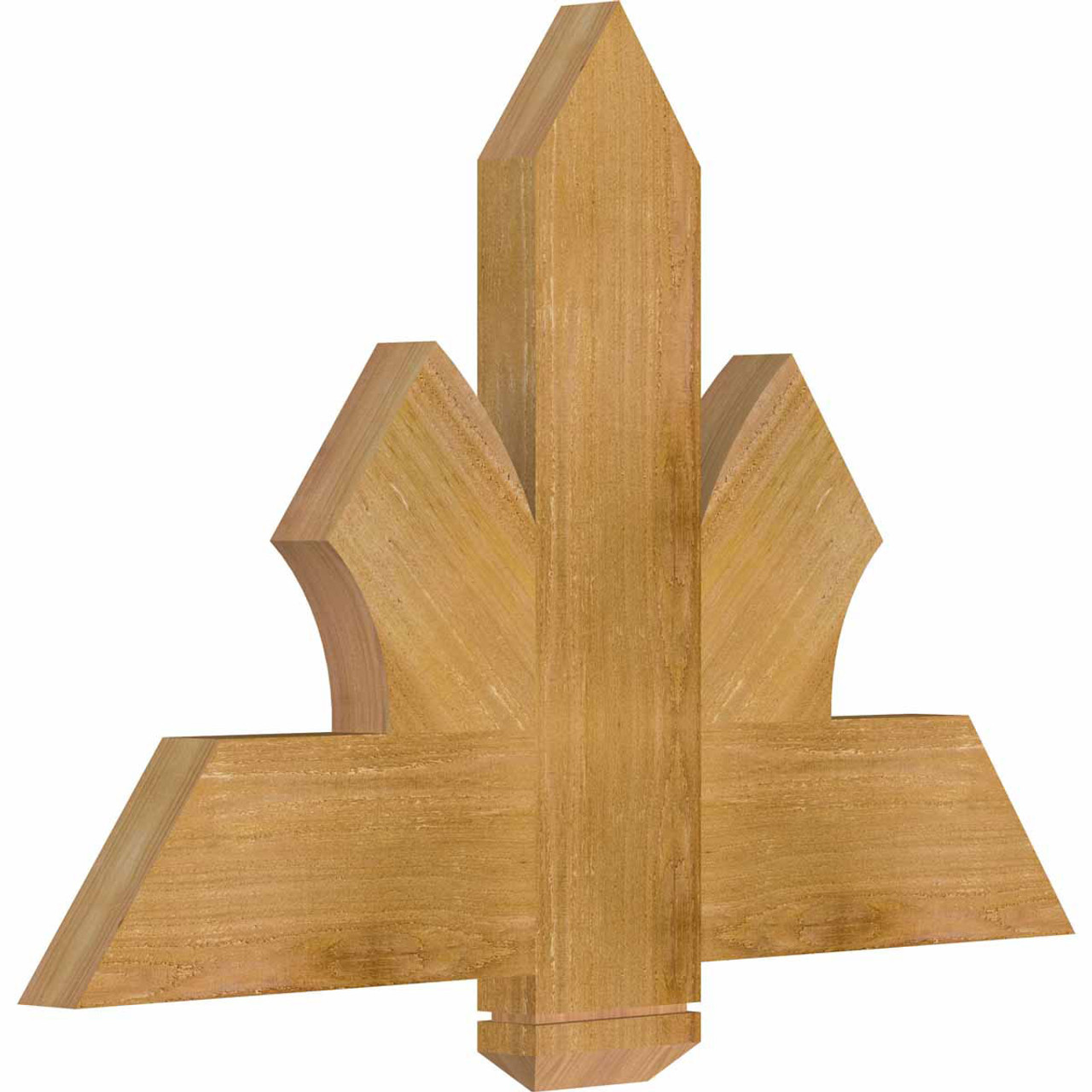 16/12 Pitch Redmond Rough Sawn Timber Gable Bracket GBW036X24X0206RED00RWR