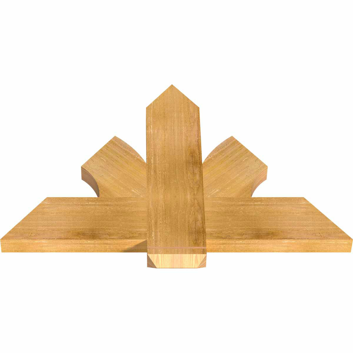 16/12 Pitch Redmond Rough Sawn Timber Gable Bracket GBW036X24X0206RED00RWR