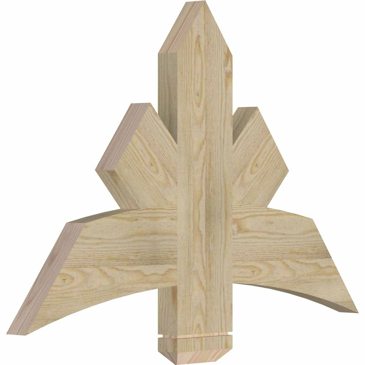 16/12 Pitch Alberta Rough Sawn Timber Gable Bracket GBW036X24X0206ALB00RDF