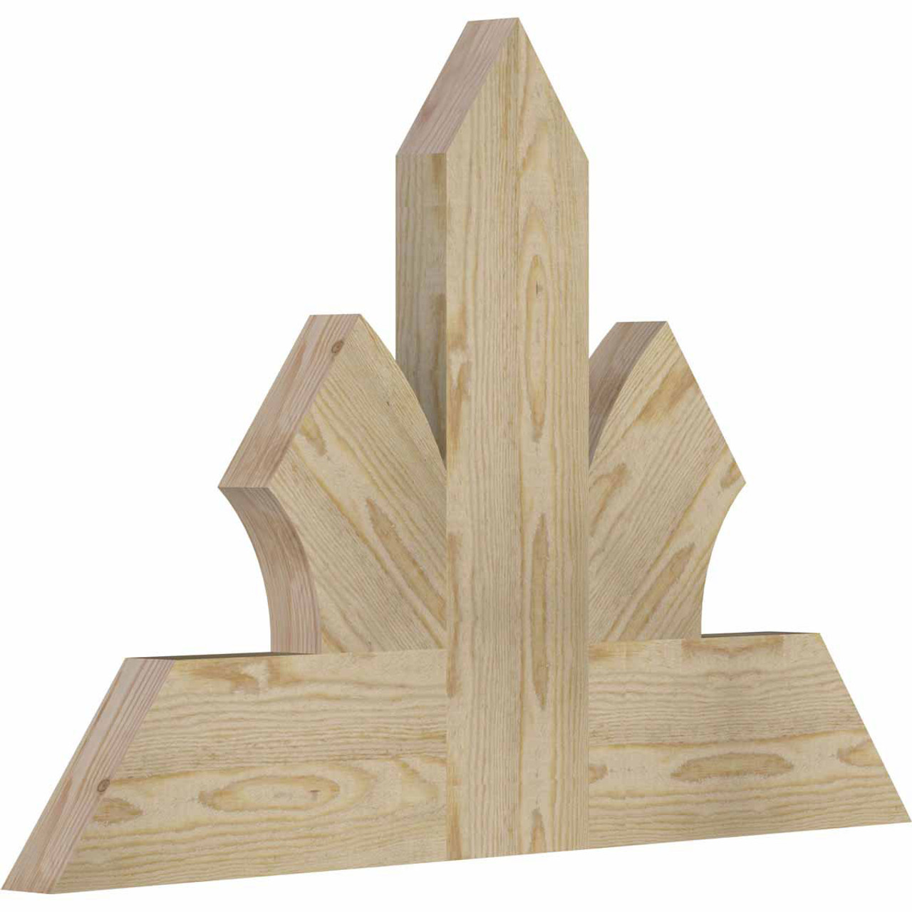 16/12 Pitch Richland Rough Sawn Timber Gable Bracket GBW036X24X0206RIC00RDF