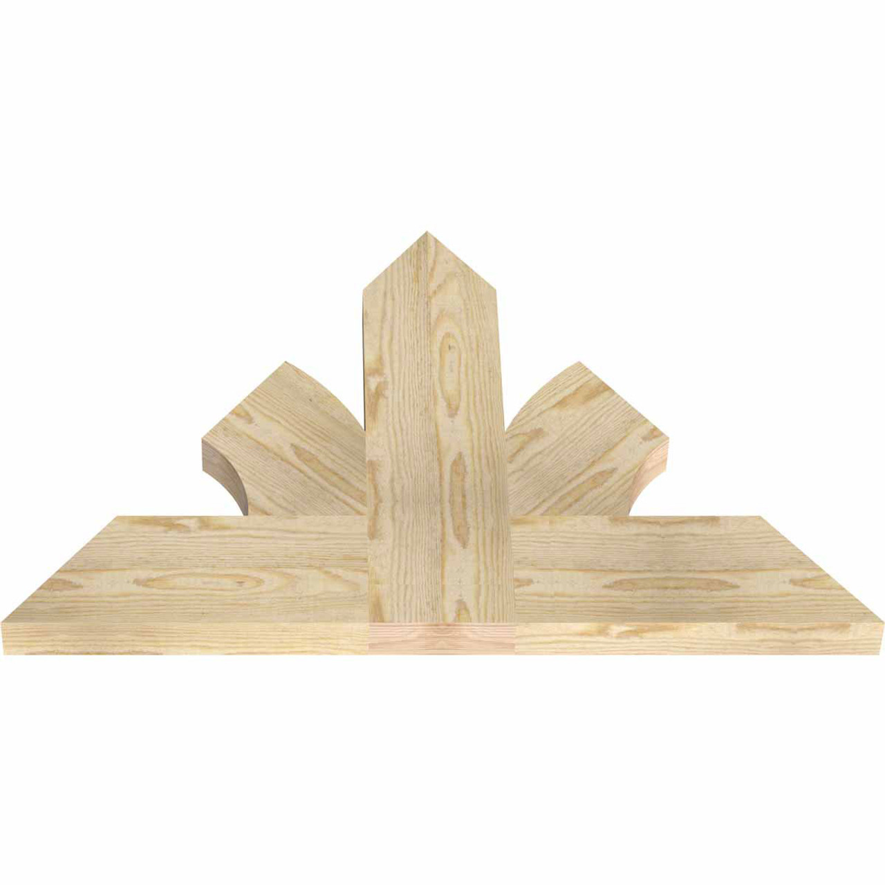 16/12 Pitch Richland Rough Sawn Timber Gable Bracket GBW036X24X0206RIC00RDF