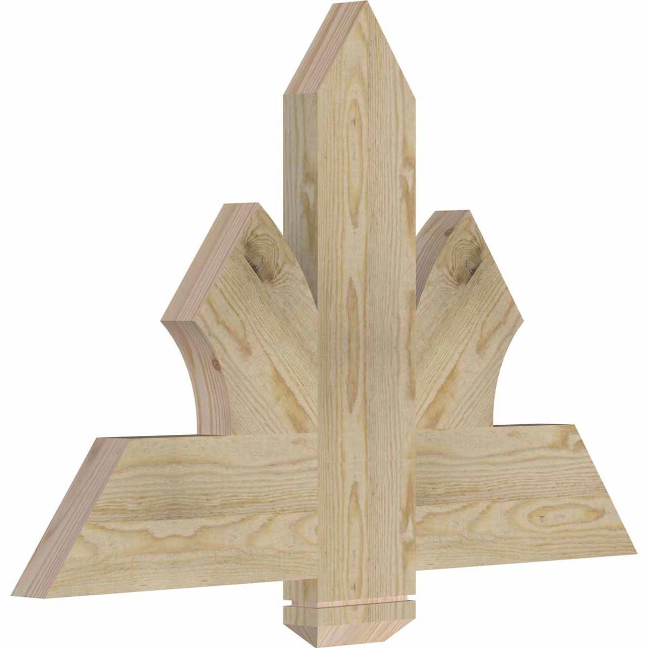 16/12 Pitch Redmond Rough Sawn Timber Gable Bracket GBW036X24X0206RED00RDF