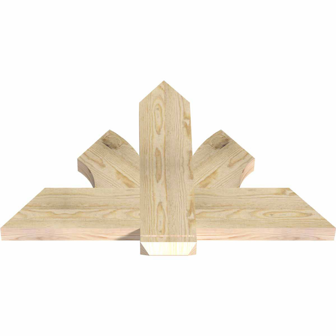 16/12 Pitch Redmond Rough Sawn Timber Gable Bracket GBW036X24X0206RED00RDF