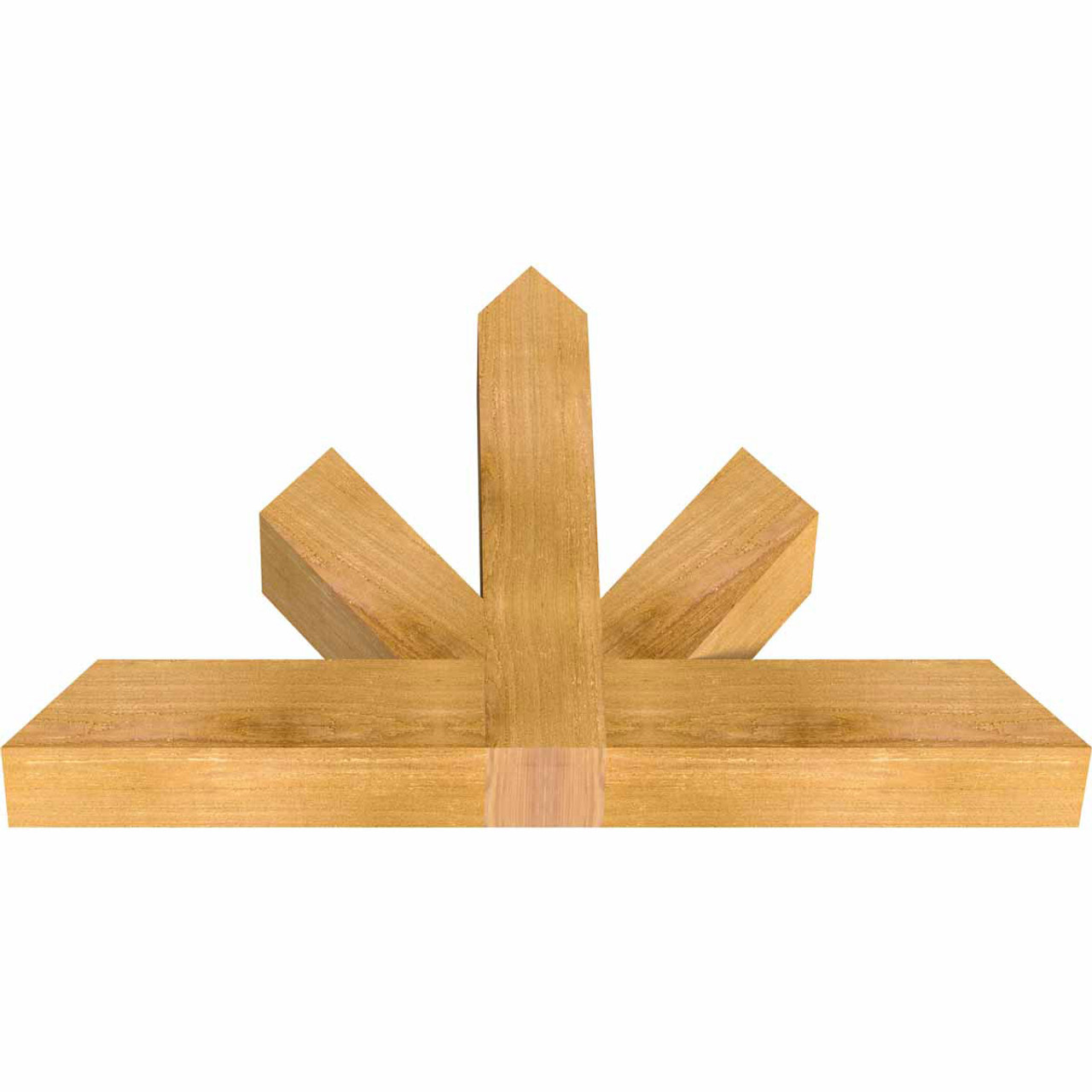 16/12 Pitch Saratoga Rough Sawn Timber Gable Bracket GBW036X24X0404SAR00RWR