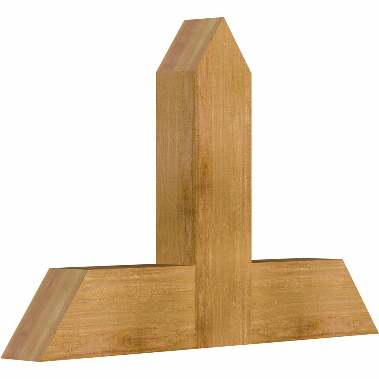 16/12 Pitch Portland Rough Sawn Timber Gable Bracket GBW036X24X0406POR00RWR