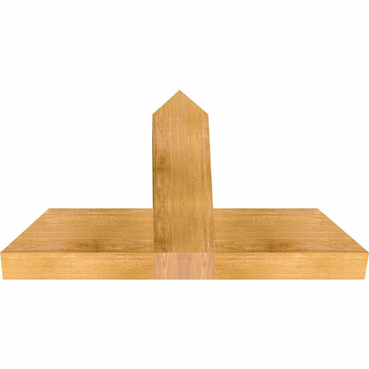 16/12 Pitch Portland Rough Sawn Timber Gable Bracket GBW036X24X0406POR00RWR