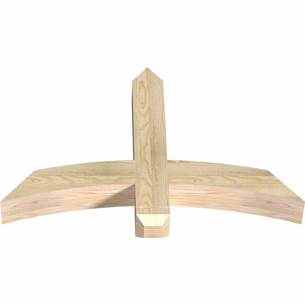 16/12 Pitch Bellingham Rough Sawn Timber Gable Bracket GBW036X24X0404BEL00RDF